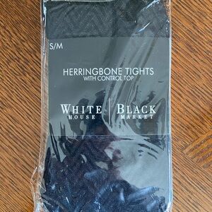 NWT White House Black Market Herringbone Control Top Tights